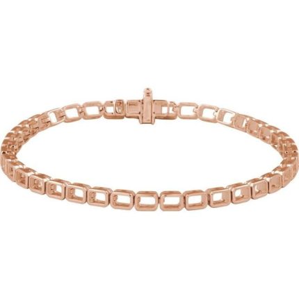 14K Yellow 6 1/4 CTW Lab-Grown Diamond Line 7" Bracelet