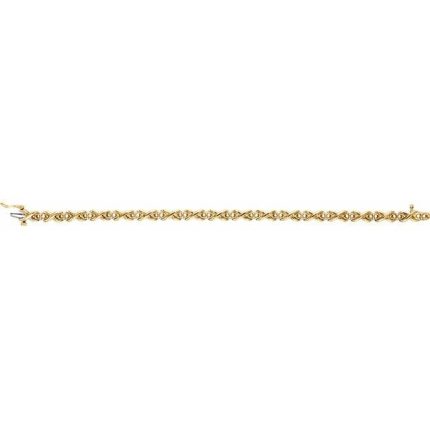 14K Yellow 2.7 mm Round Line 7 1/4" Bracelet Mounting