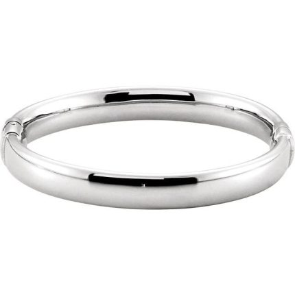 Sterling Silver 9 mm Hinged Bangle 7" Bracelet
