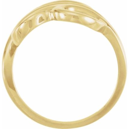 14K White Freeform Ring