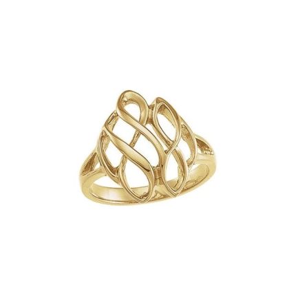 14K Yellow Freeform Ring