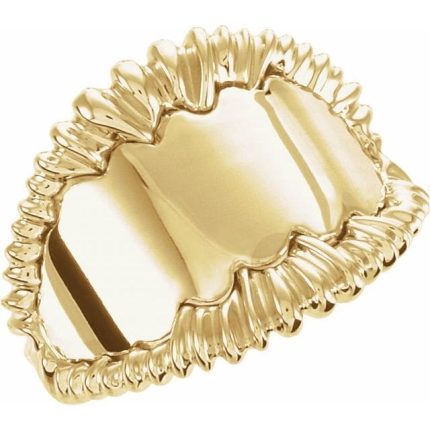 14K Yellow Freeform Ring