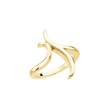10K Yellow Freeform Ring