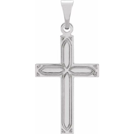14K Yellow Cross Pendant