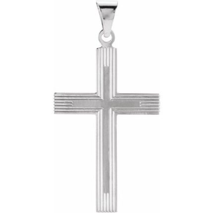 14K Yellow Cross Pendant