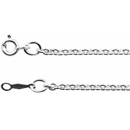 Sterling Silver 2.1 mm Cable Chain by the Inch