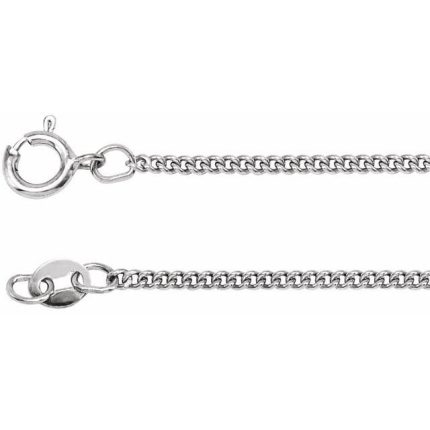 Sterling Silver 1.6 mm Curb 24" Chain