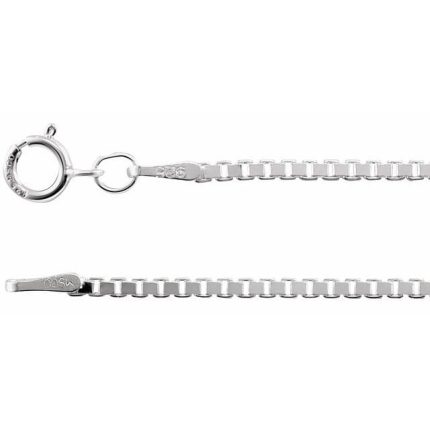 Sterling Silver 1.5 mm Diamond-Cut Box 24" Chain