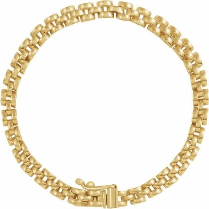 14K Yellow 4 mm Panther 16" Chain