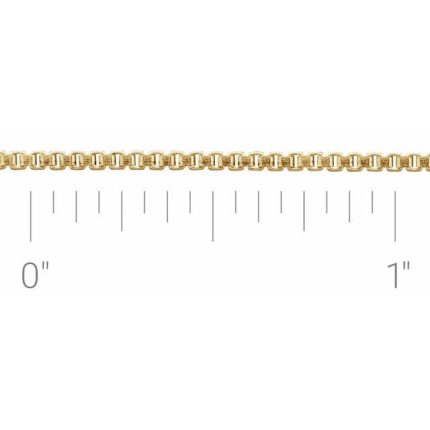 14K Yellow Gold-Filled Box Chain by the Inch