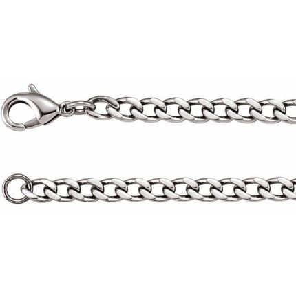 Stainless Steel 4.8 mm Curb 18" Chain