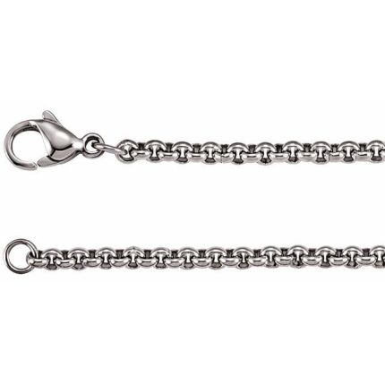 Stainless Steel 3 mm Rolo 20" Chain
