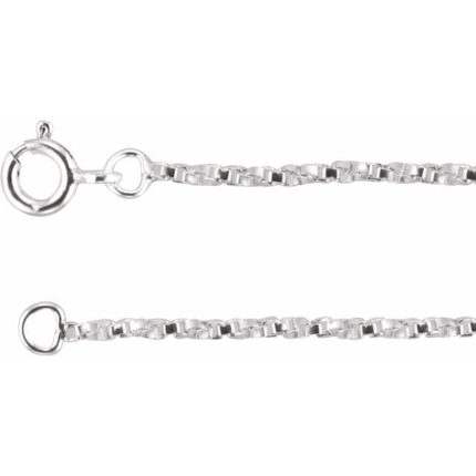 Sterling Silver 1.45 mm Twisted Box 16" Chain