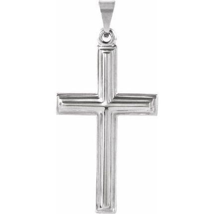 14K Yellow 24x14 mm Cross Pendant
