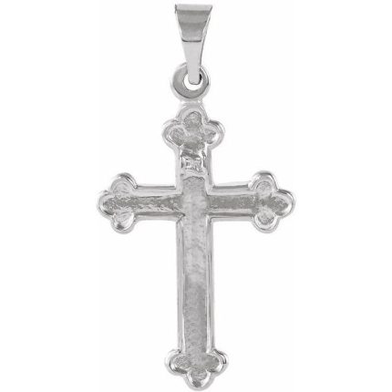 14K Yellow 18.5x12.5 mm Cross Pendant