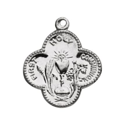Sterling Silver 18 mm First Holy Communion Medal