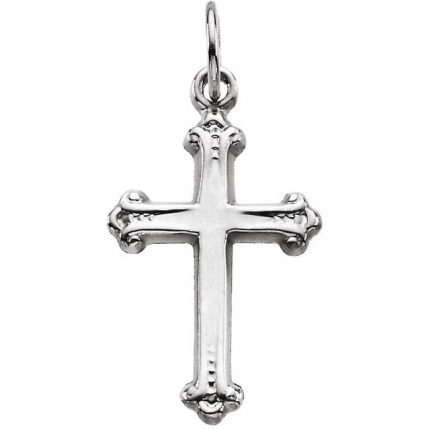 14K Yellow Cross 18" Necklace