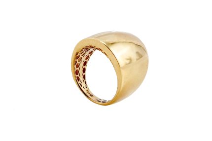18k Yellow-Gold Dome Ring S6.50