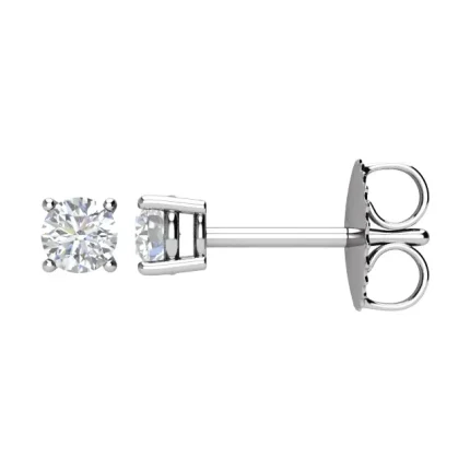 14K White Gold 1/4 CTW Natural Diamond Earrings