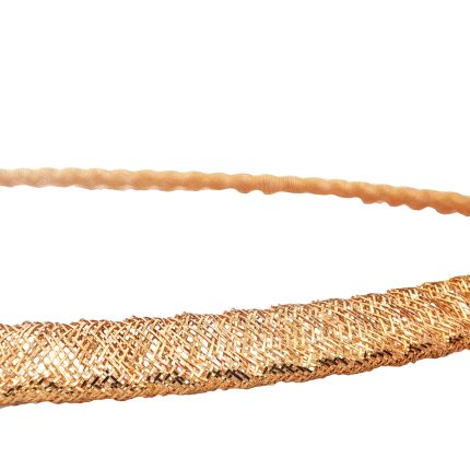 18k Woven Mesh Chain Necklace in Yellow-Gold